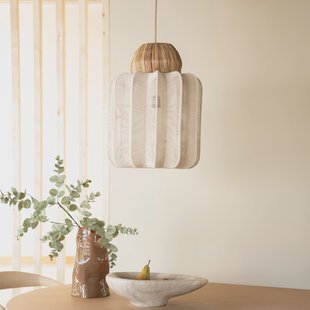 By-Boo Hanglamp 'Reb' Zeegras en katoen