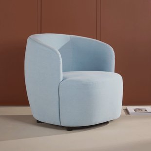 Nohr Fauteuil 'Obie' Linnenlook, kleur Lichtblauw