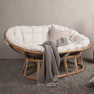 Nohr Outdoor Loveseat 'Larhonda' Rotan, kleur Off White