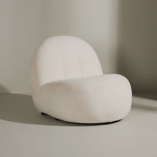 Nohr Fauteuil 'Hadiyah' Linnenlook, kleur Beige