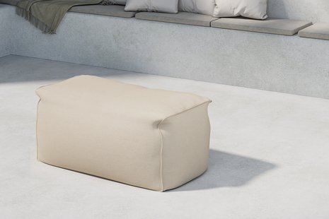 Nohr Outdoor Hocker 'Carlson' Olefin, kleur Beige
