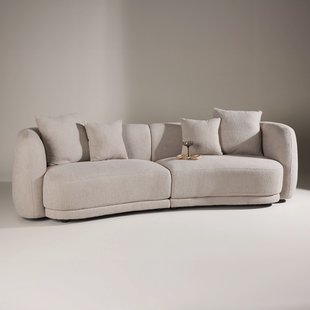 Nohr 3-zits Bank 'Macrina' Bouclé, 268cm, kleur Beige