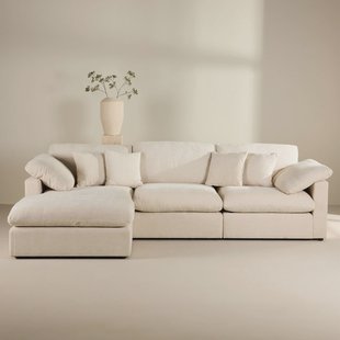 Nohr Loungebank 'Courteney' 297cm, kleur Beige