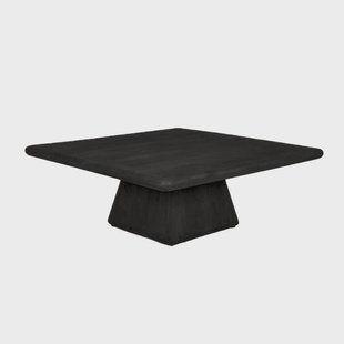 Tower Living Vierkante Salontafel 'Asti' Mangohout, 90 x 90cm, kleur Zwart