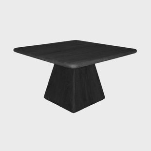 Tower Living Vierkante Eettafel 'Asti' Mangohout, 150 x 150cm, kleur Zwart