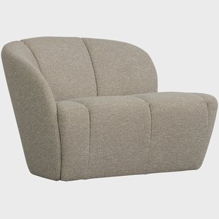 WOOOD 2-zits Bankje 'Mojo' Links, Bouclé, kleur Beige Melange