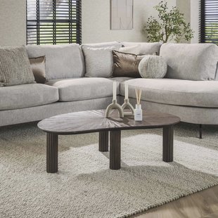 LifestyleFurn Organische Salontafel 'Sadaf' Teakhout, 110 x 68cm