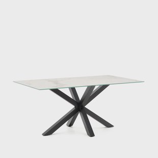 Kave Home Eettafel 'Argo' Keramiek, 160 x 90cm, kleur Zwart