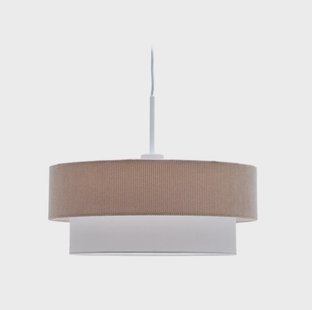 Kave Home Lampenkap 'Bianella' Rib Velvet, kleur Beige