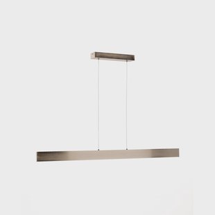 Kave Home Hanglamp 'Boadella' LED-balk, 100cm, kleur Zilver
