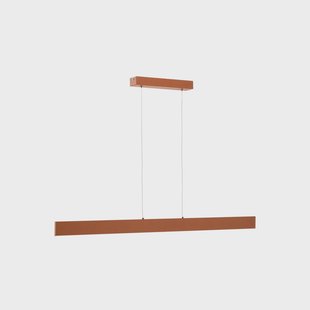 Kave Home Hanglamp 'Boadella' LED-balk, 100cm, kleur Terracotta