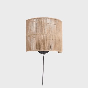 Kave Home Wandlamp 'Canar' Jute, kleur Naturel