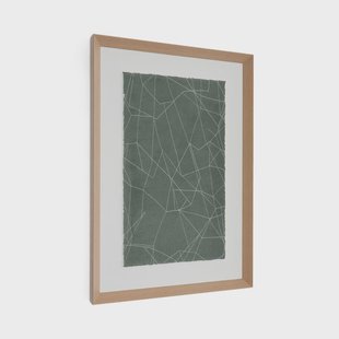 Kave Home Schilderij 'Durkan' 100 x 70cm, kleur Groen