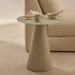 Kave Home Ronde Bijzettafel 'Wilshire' 50cm, kleur Grijs