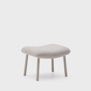 Kave Home Hocker 'Inari' Structuurstof, kleur Beige