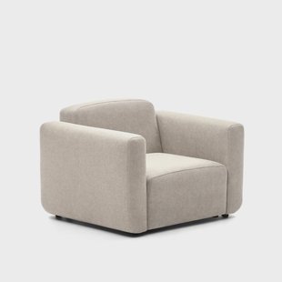 Kave Home Fauteuil 'Neom' Structuurstof, kleur Beige