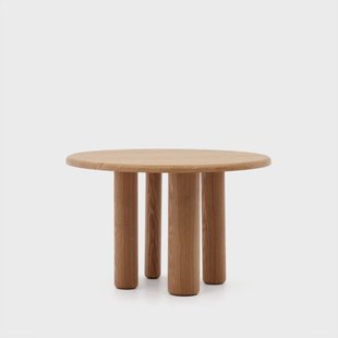 Kave Home Ronde Eettafel 'Mailen' Essenhout, 120cm, kleur Naturel