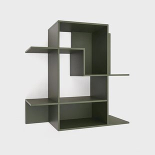 Kave Home Modulair Wandrek 'Ina' MDF, 80 x 80cm, kleur Donkergroen