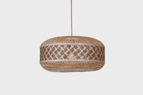GOOD&MOJO Hanglamp 'Langkawi' Bamboe, 50cm, kleur Naturel/Bruin