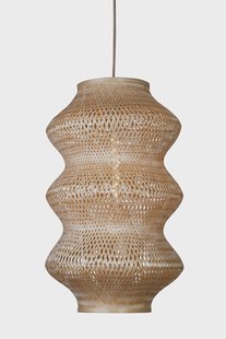 GOOD&MOJO Hanglamp 'Barbados' Bamboe, 3-lamps, kleur Naturel