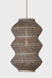 GOOD&MOJO Hanglamp 'Barbados' Bamboe, 3-lamps, kleur Naturel/Bruin