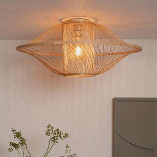 GOOD&MOJO Plafondlamp 'Maui' Bamboe, 70cm, kleur Naturel