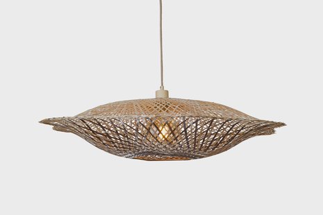 GOOD&MOJO Hanglamp 'Madura' Bamboe, 87cm, kleur Naturel/Bruin
