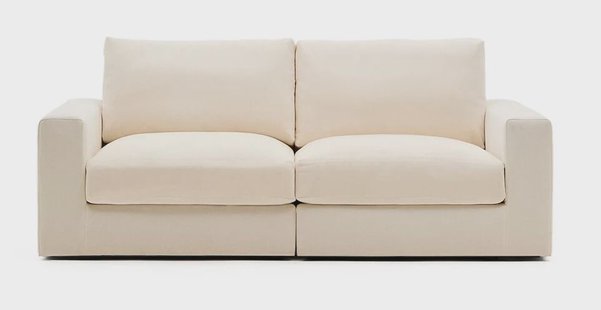 Kave Home 3-zits Bank 'Alea' kleur Ecru