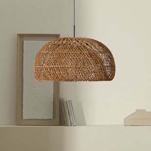 Kave Home Lampenkap 'Isora' Rotan, 60cm