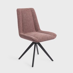 Jesper Home Draaibare Eetkamerstoel 'Umedo' Turn Black, kleur Scarlet Grain