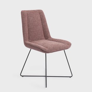 Jesper Home Eetkamerstoel 'Umedo' Cross Black, kleur Scarlet Grain