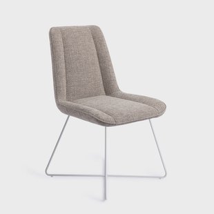 Jesper Home Eetkamerstoel 'Umedo' Cross White, kleur Grainy Greige