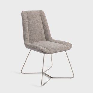 Jesper Home Eetkamerstoel 'Umedo' Beehive Steel, kleur Grainy Greige