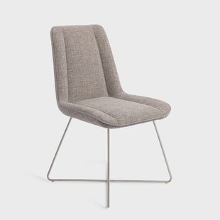 Jesper Home Eetkamerstoel 'Umedo' Cross Steel, kleur Grainy Greige