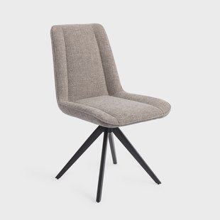 Jesper Home Draaibare Eetkamerstoel 'Umedo' Turn Black, kleur Grainy Greige