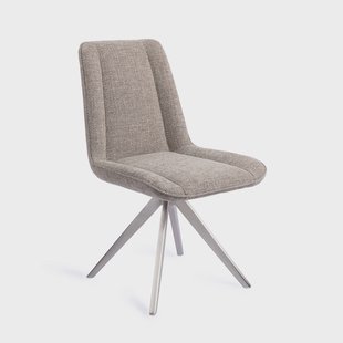 Jesper Home Draaibare Eetkamerstoel 'Umedo' Turn Steel, kleur Grainy Greige