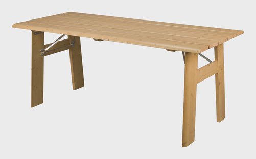 Zuiver Inklapbare Picknicktafel 'Avenue' 180 x 79cm, kleur Naturel