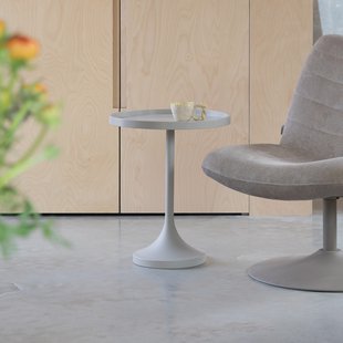 Zuiver Ronde Bijzettafel 'Jason' 46cm, kleur Beige