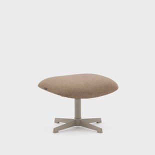 Kave Home Hocker 'Jaspe' Structuurstof, kleur Lichtbruin