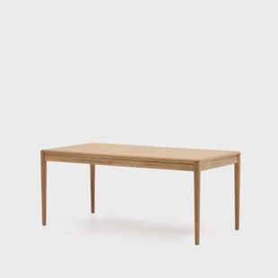 Kave Home Uitschuifbare Eettafel 'Lenon' Eikenhout, 160-200 x 90cm, kleur Naturel