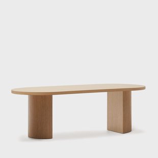 Kave Home Ovale Eettafel 'Nealy' Eikenfineer, 240 x 100cm