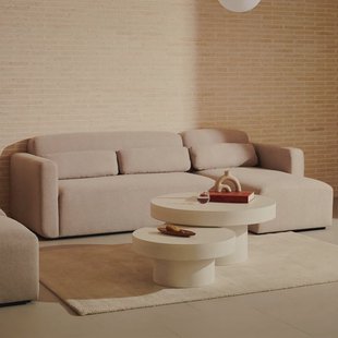 Kave Home Loungebank 'Neom' Links/Rechts, kleur Beige