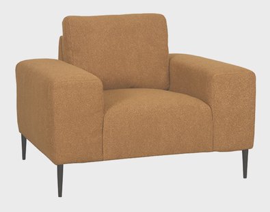 LABEL51 Fauteuil 'Ferraro' Bouclé, kleur Oker