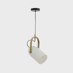 Kave Home Hanglamp 'Reisy' Matglas en messing