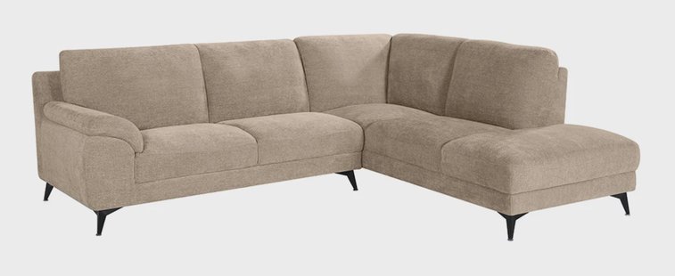 LABEL51 Loungebank 'Santino' Rechts, Elite stof, kleur Clay