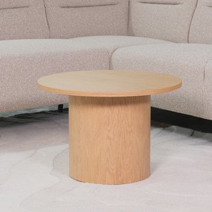 LABEL51 Ronde Salontafel 'Oliva' Naturel Eiken, 60cm