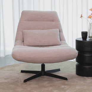 LABEL51 Draaifauteuil 'Nox' Bouclé, kleur Naturel