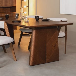 LABEL51 Eettafel 'Jule' Walnoot Eiken, 210 x 100cm