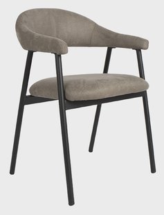 LABEL51 Eetkamerstoel 'Amaze' Micro Suede, kleur Taupe