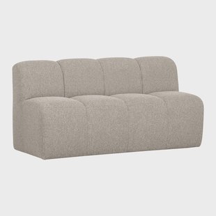 WOOOD Eetkamerbank 'Mojo' Bouclé, 164cm, kleur Beige Melange